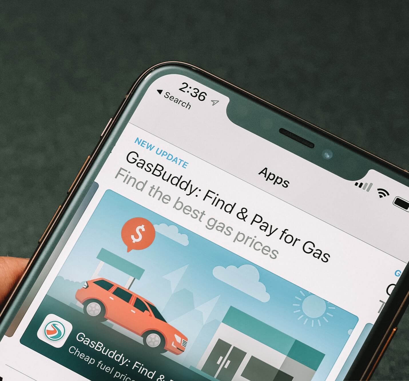 GasBuddy featured in the App Store